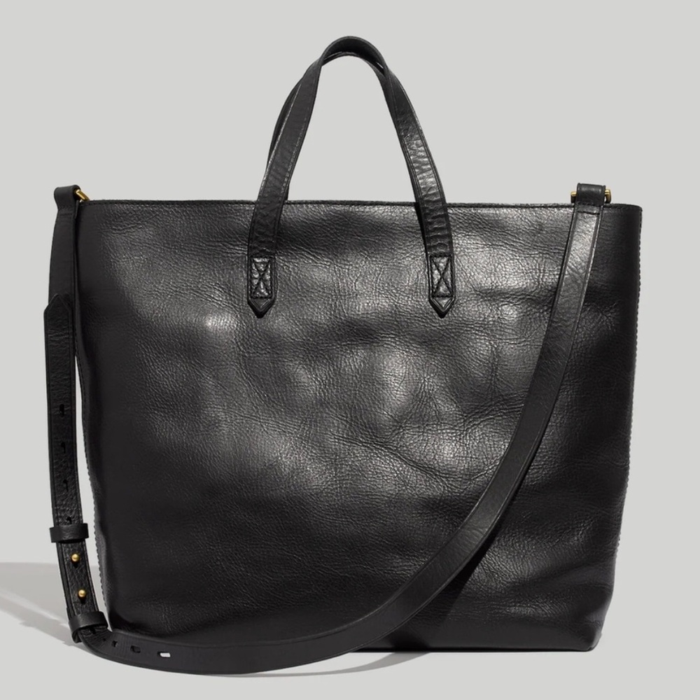 Madewell Black Zip Top Transport Carryall Bag
